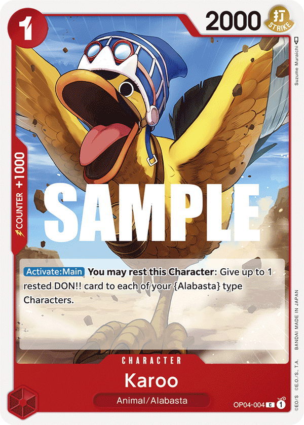 OP04-004 C ENG Karoo Common Character Card