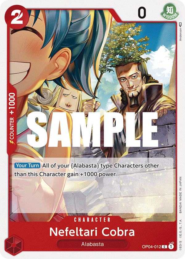 OP04-012 C ENG Nefeltari Cobra Common Character Card