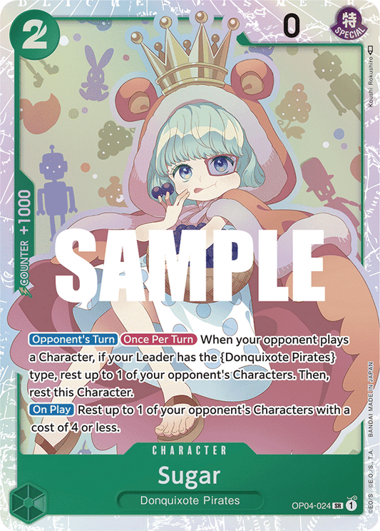 OP04-024 SR ENG Sugar Super Rare Character Card