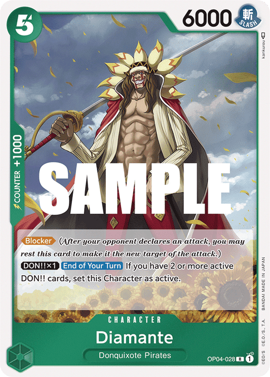 OP04-028 R ENG Diamante Rare Character Card