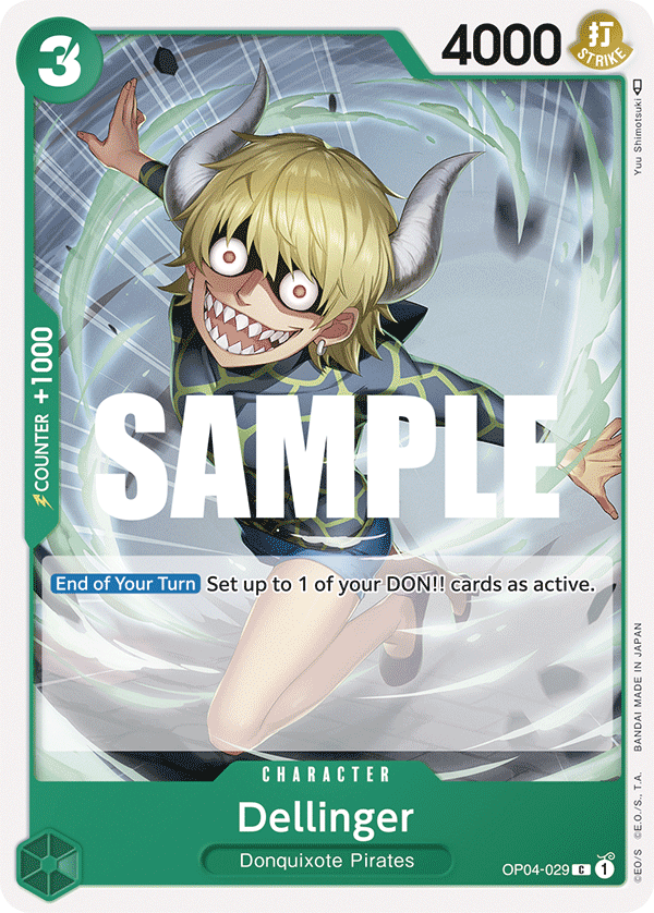 OP04-029 C ENG Dellinger Common Character Card