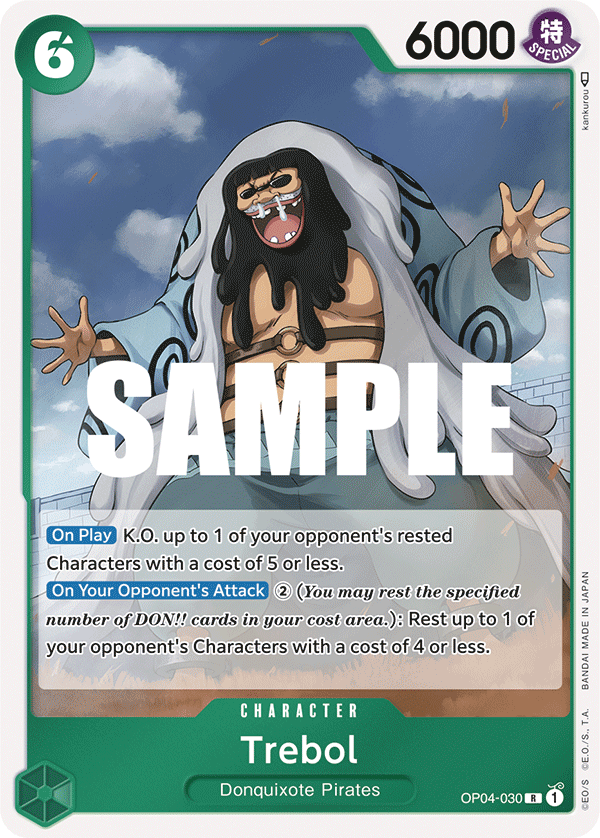 OP04-030 R ENG Trebol Rare Character Card