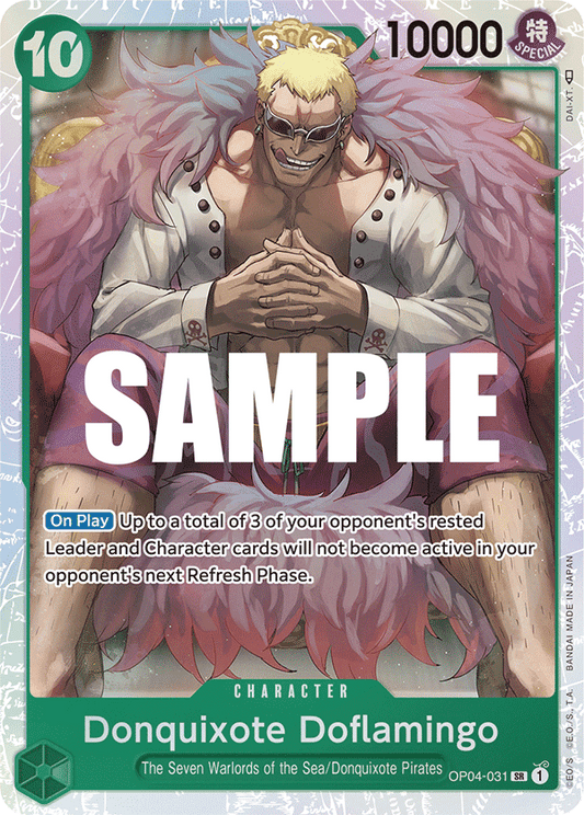 OP04-031 SR ENG Donquixote Doflamingo Super Rare Character Card