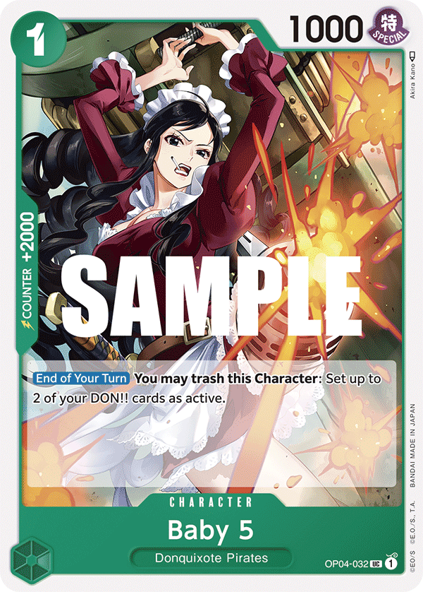 OP04-032 UC ENG Baby 5 Uncommon Character Card