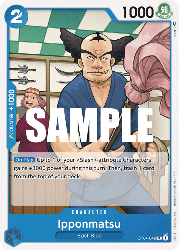 OP04-042 C ENG Ipponmatsu Common Character Card