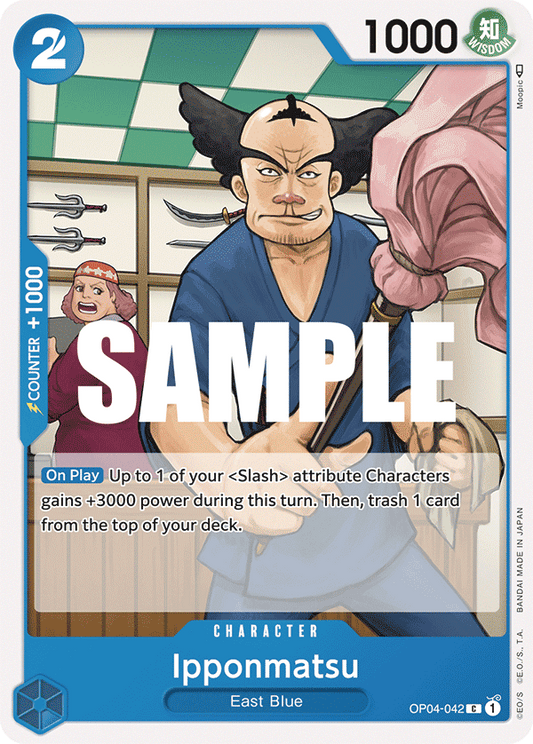 OP04-042 C ENG Ipponmatsu Common Character Card