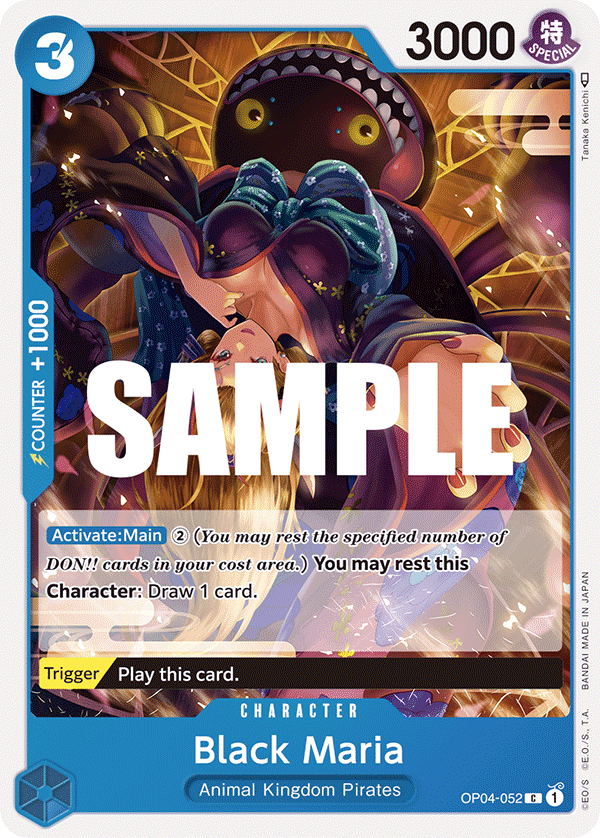 OP04-052 C ENG Black Maria Common Character Card