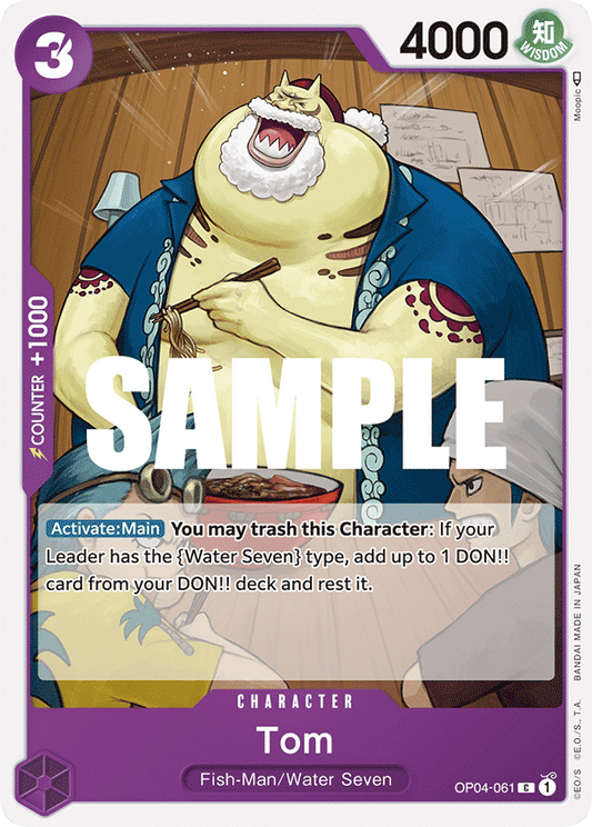 OP04-061 C ENG Tom Common Character Card