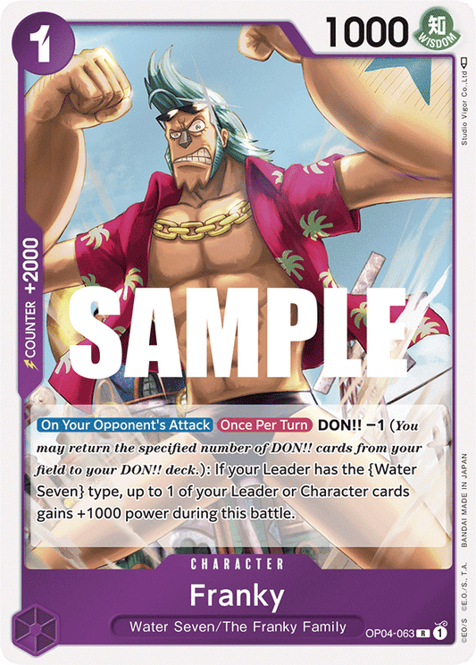 OP04-063 R ENG Franky Rare Character Card