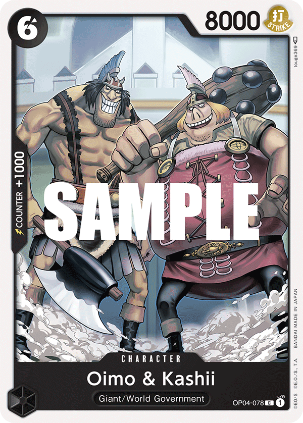 OP04-078 C ENG Oimo & Kashii Common Character Card