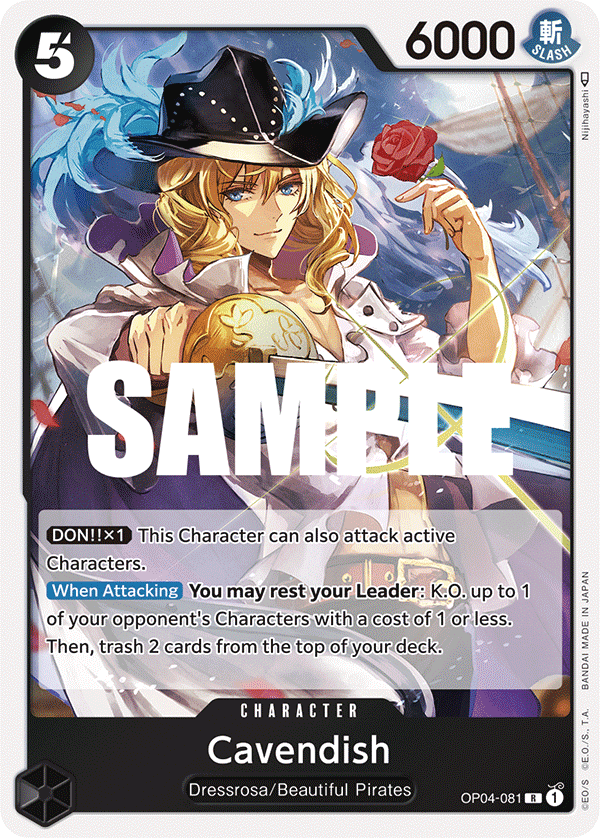 OP04-081 R ENG Cavendish Rare Character Card