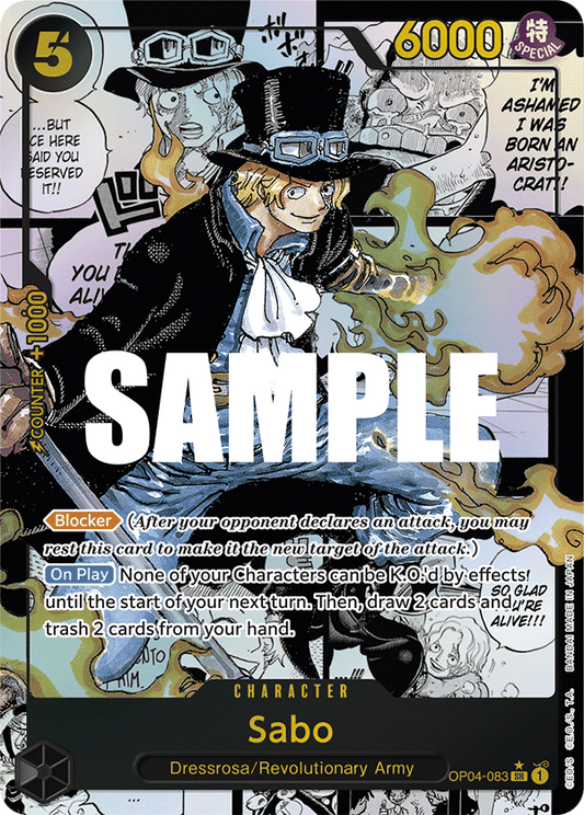 OP04-083 SR ENG Sabo (Manga Parallel) Super Rare Character Card