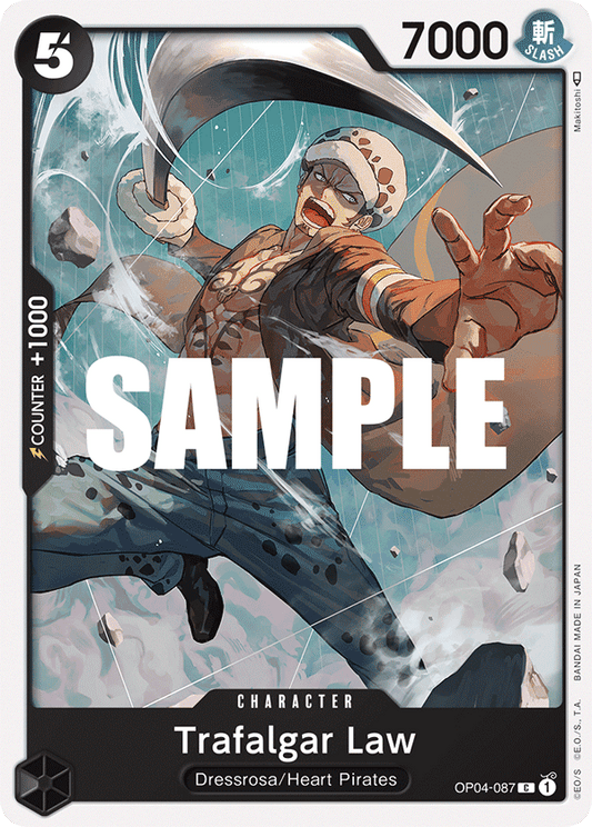 OP04-087 C ENG Trafalgar Law Common Character Card