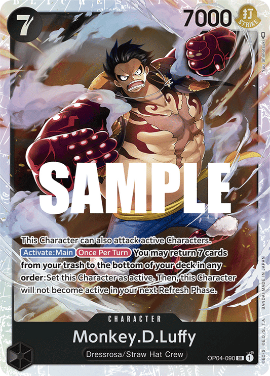 OP04-090 SR ENG Monkey D. Luffy Super Rare Character Card