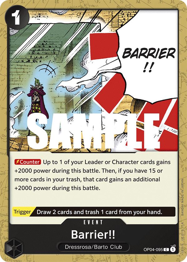 OP04-095 C ENG Barrier!! Common event card