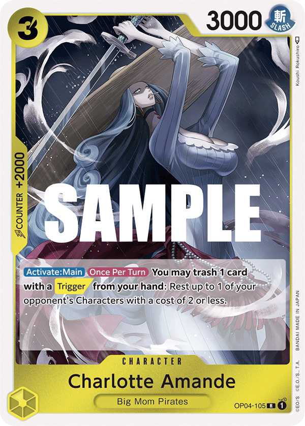 OP04-105 R ENG Charlotte Amande Rare Character Card