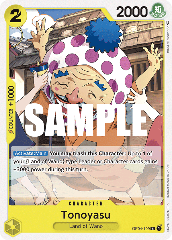 OP04-109 C ENG Tonoyasu Common Character Card