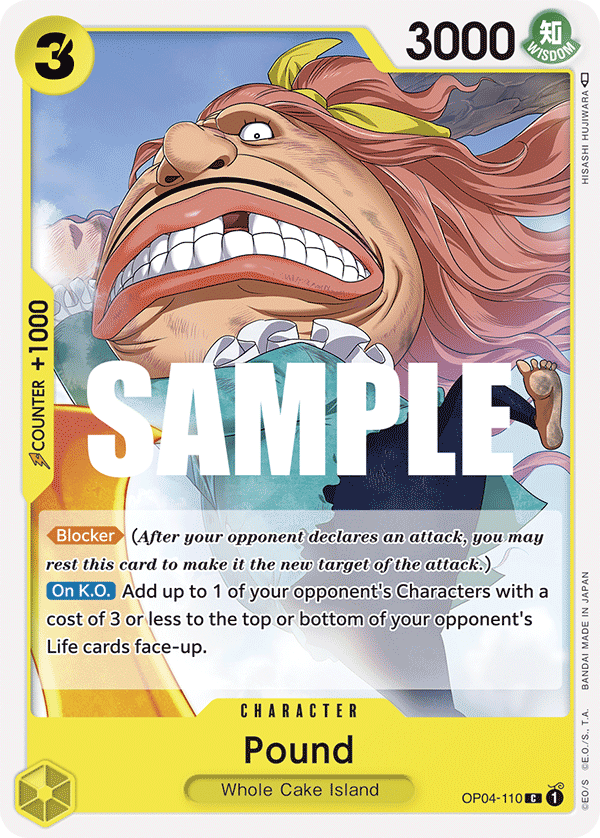 OP04-110 C ENG Pound Common Character Card