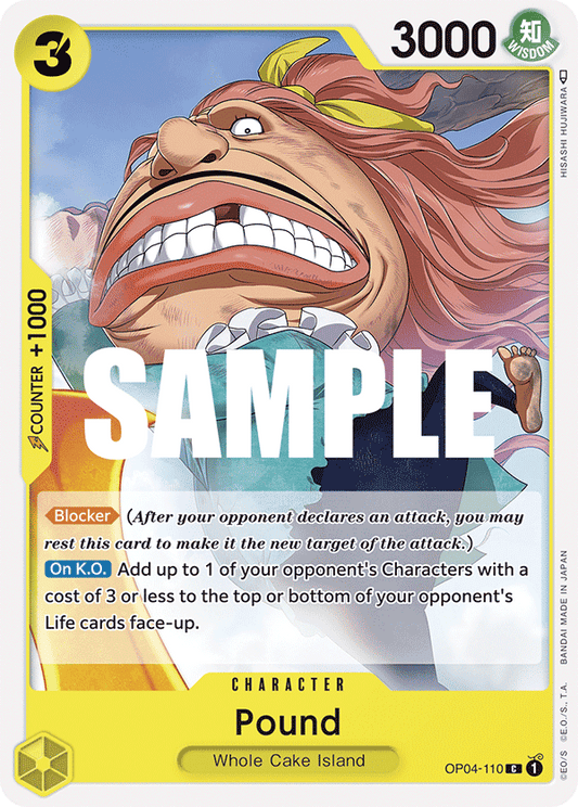 OP04-110 C ENG Pound Common Character Card