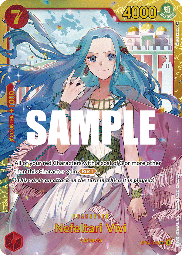 OP04-118 SEC ENG Nefeltari Vivi Rare Secret Character Card