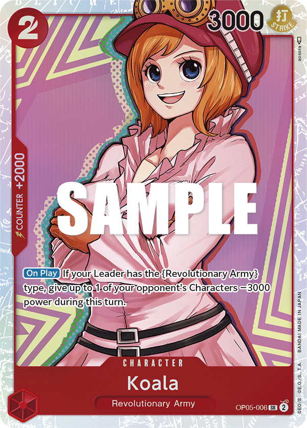 OP05-006 SR ENG Koala Super Rare Character Card