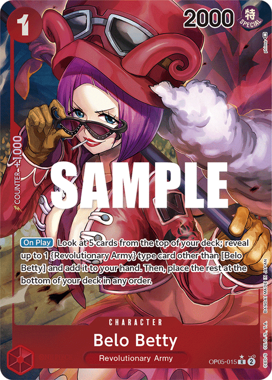 OP05-015 R ENG Belo Betty Rare Character Card (Parallel)