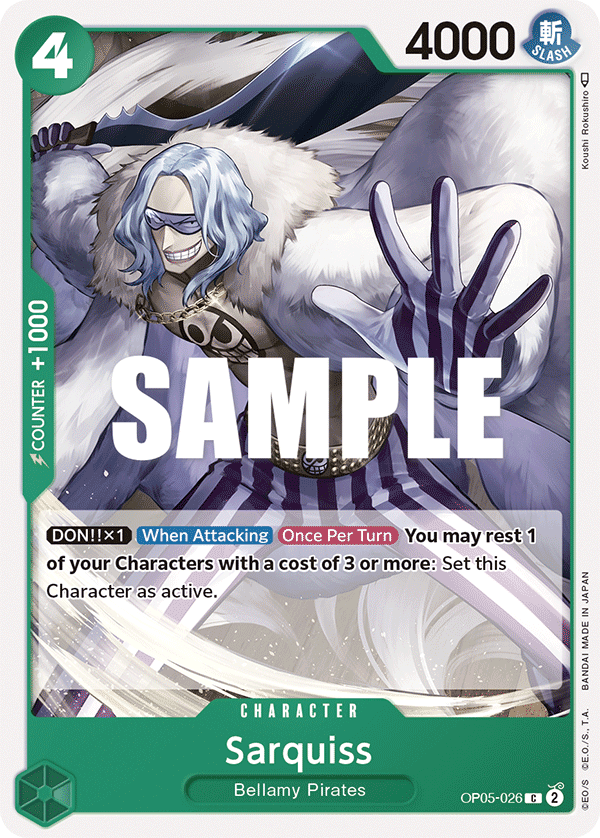 OP05-026 C ENG Sarquiss Common Character Card