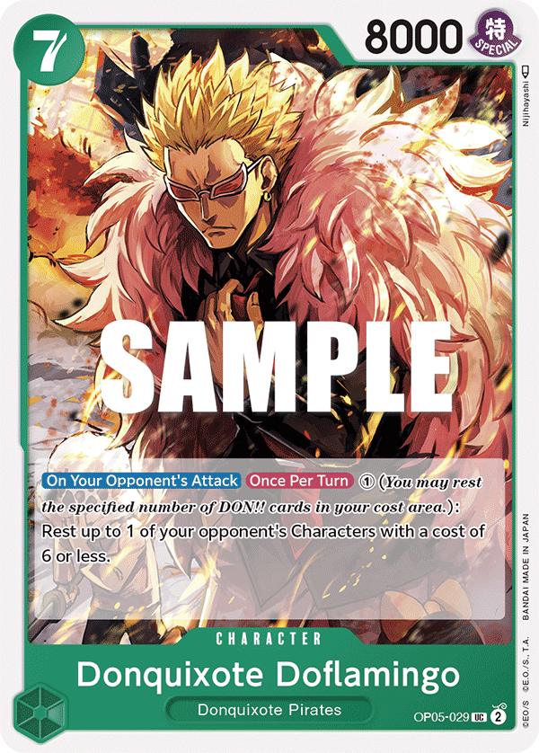 OP05-029 UC ENG Donquixote Doflamingo Uncommon Character Card