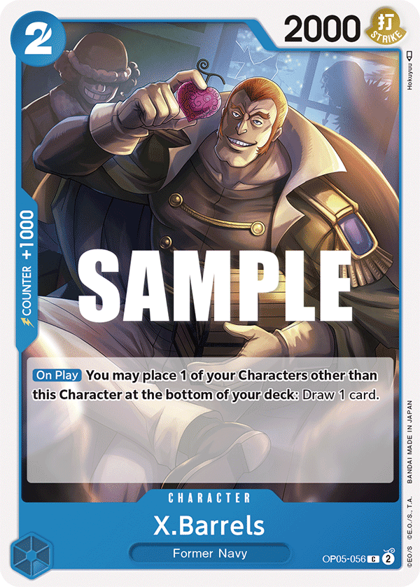 OP05-056 C ENG X. Barrels Common Character Card