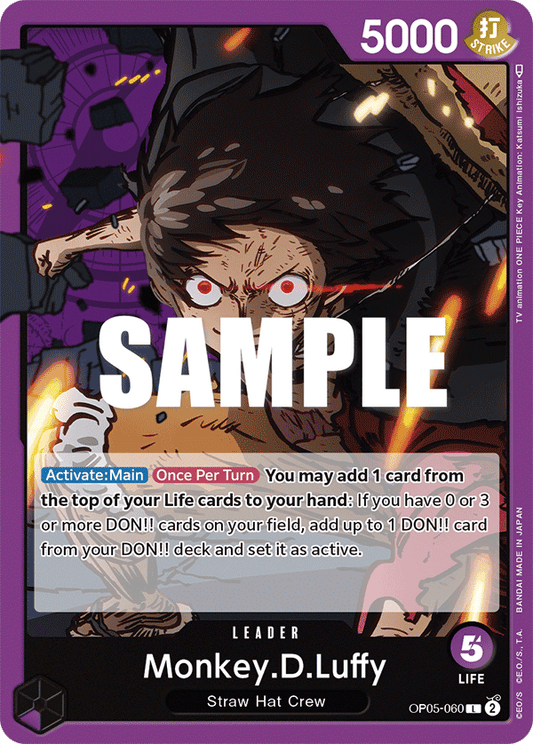 OP05-060 L ENG Monkey D. Luffy Leader Card