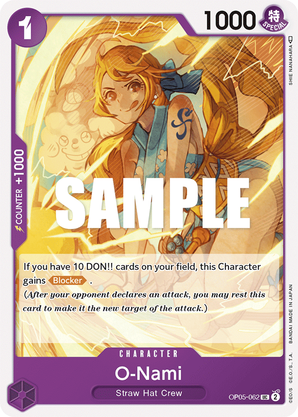 OP05-062 UC ENG O-Nami Carte personnage uncommon