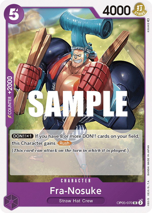 OP05-070 UC ENG Fra-Nosuke Uncommon Character Card