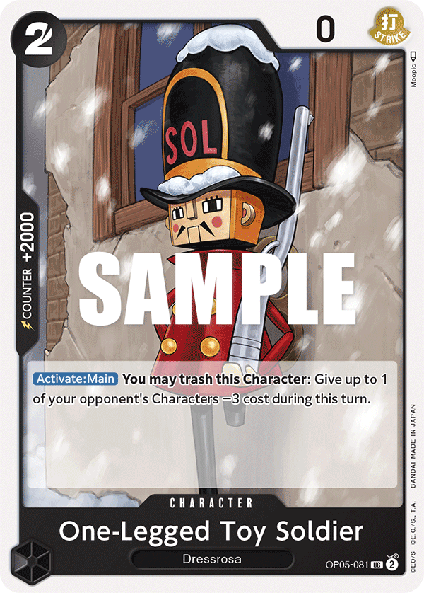 OP05-081 UC ENG One-Legged Toy Soldier Uncommon Character Card