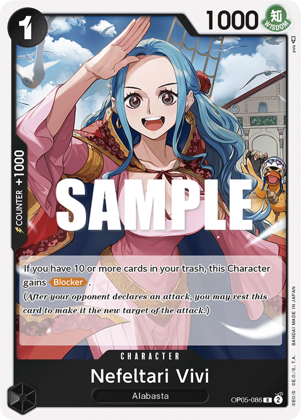 OP05-086 R ENG Nefeltari Vivi Rare Character Card