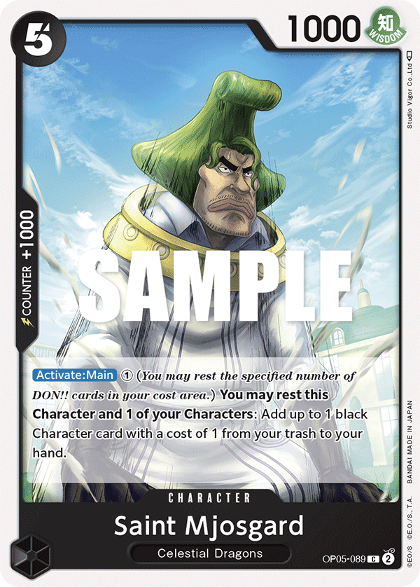 OP05-089 C ENG Saint Mjosgard Common Character Card