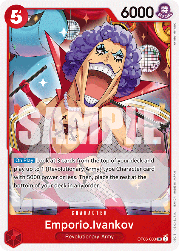 OP06-003 UC ENG Emporio Ivankov Uncommon Character Card
