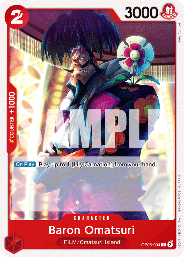 OP06-004 C ENG Baron Omatsuri Common Character Card