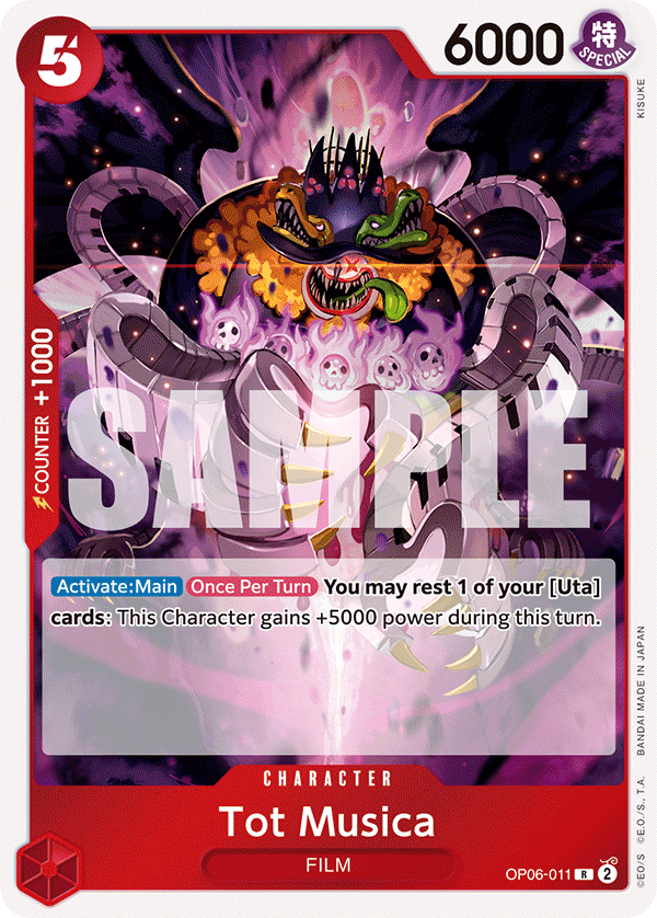 OP06-011 R ENG Tot Musica Rare Character Card