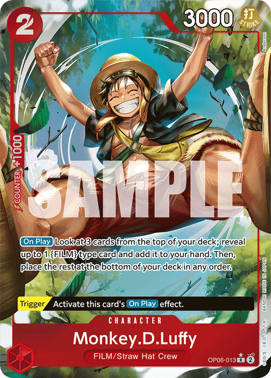 OP06-013 R ENG Monkey D. Luffy (Parallel) Rare Character Card