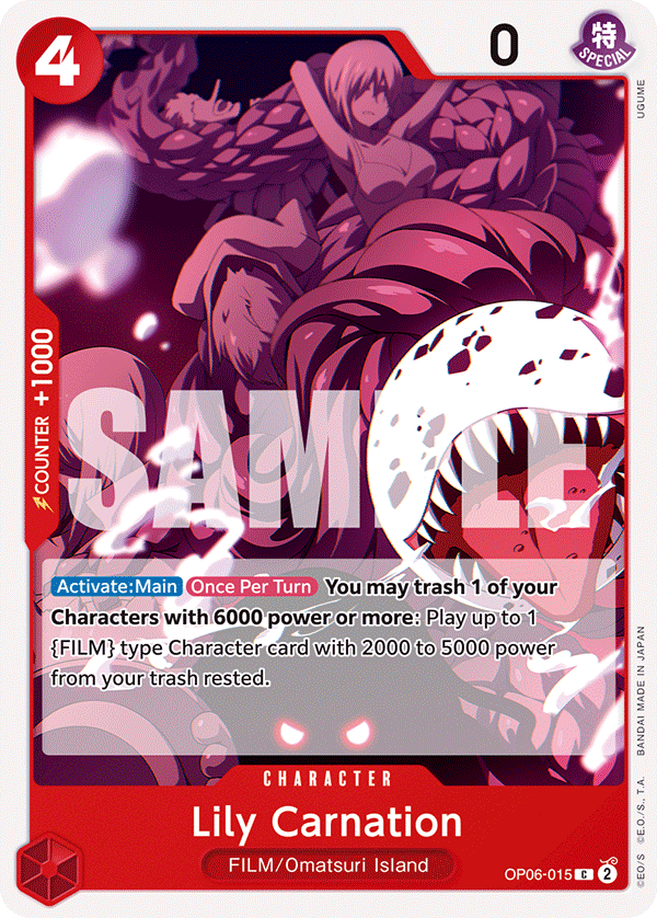 OP06-015 C ENG Lily Carnation Common Character Card