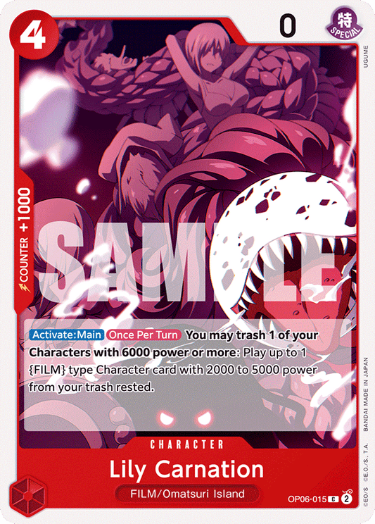 OP06-015 C ENG Lily Carnation Common Character Card