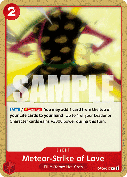 OP06-017 C ENG Meteor-Strike of Love Common Event Card