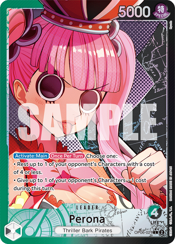 OP06-021 L ENG Perona (Parallel) Leader card