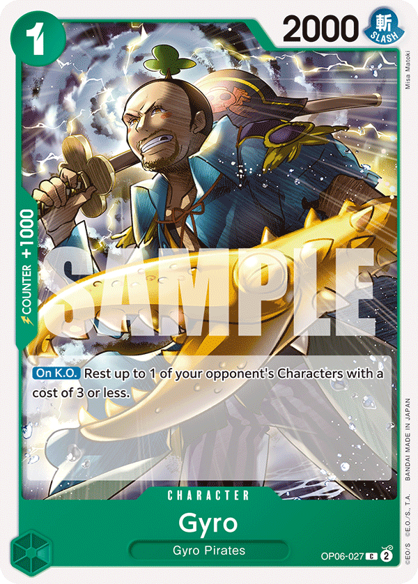 OP06-027 C ENG Gyro Common Character Card