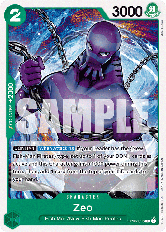 OP06-028 C ENG Zeo Common Character Card