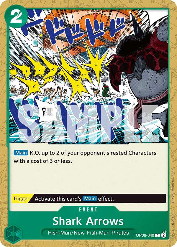 OP06-040 C ENG Shark Arrows Common Event Card