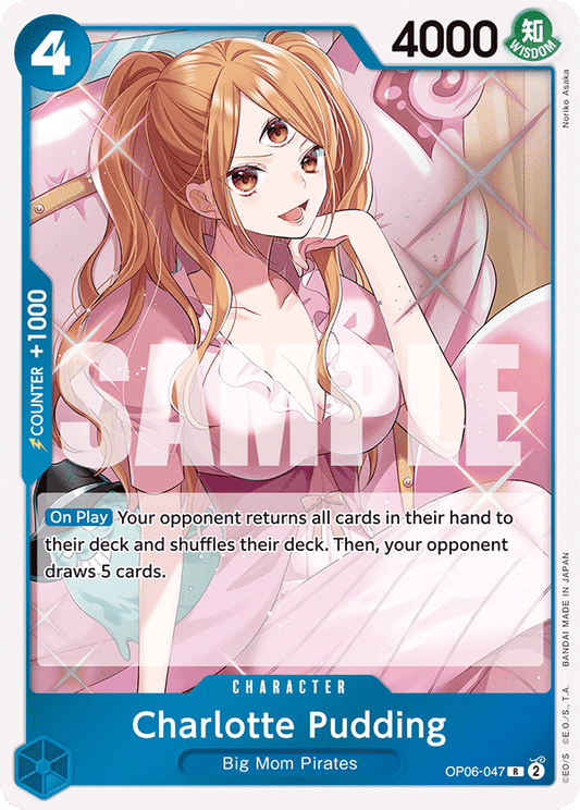 OP06-047 R ENG Charlotte Pudding Rare Character Card