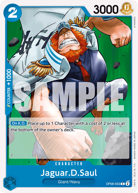 OP06-053 C ENG Jaguar D. Saul Common Character Card