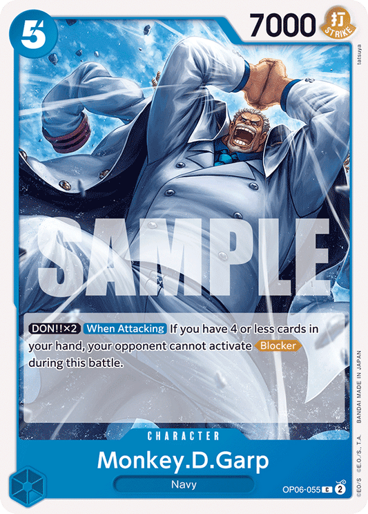 OP06-055 C ENG Monkey D. Garp Common Character Card