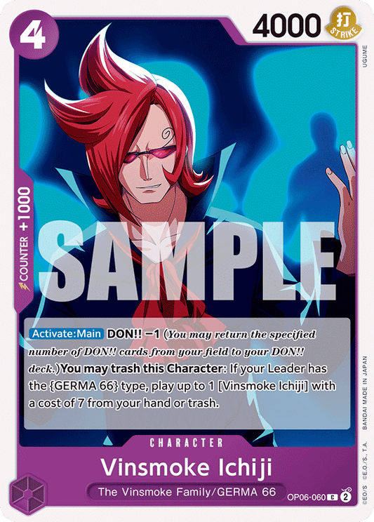 OP06-060 C ENG Vinsmoke Ichiji Common Character Card